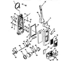 Kenmore 11638512790C dust compartment and motor diagram