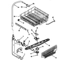 Kenmore 66517795790 upper dishrack and water feed diagram