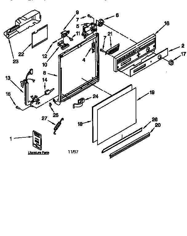Frame and console