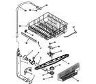 Kenmore 66517791790 upper dishrack and water feed diagram