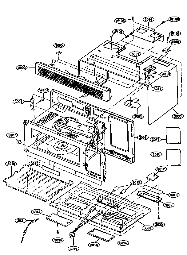 Oven cavity parts