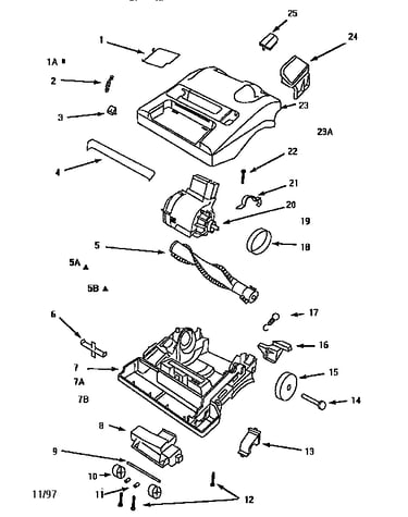 Nozzle and motor assembly
