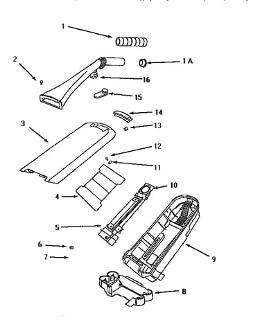 Handle and bag housing