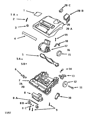 Nozzle and motor assembly