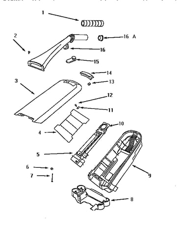 Handle and bag housing