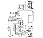 Kenmore 46196232690 refrigerator cabinet parts diagram