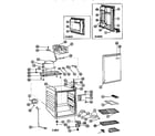 Kenmore 46196332690 refrigerator cabinet parts diagram