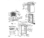 Kenmore 46196475691 refrigerator cabinet parts diagram