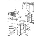 Kenmore 46196472691 refrigerator cabinet parts diagram