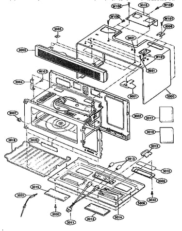 Oven cavity parts