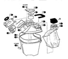 Kenmore 21487909790 solution container assembly diagram
