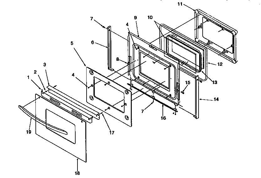 Oven door