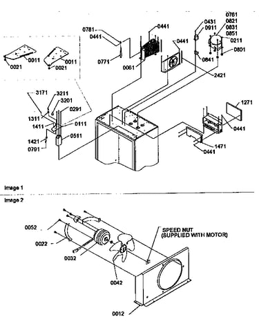 Top hinge/condenser/compressor