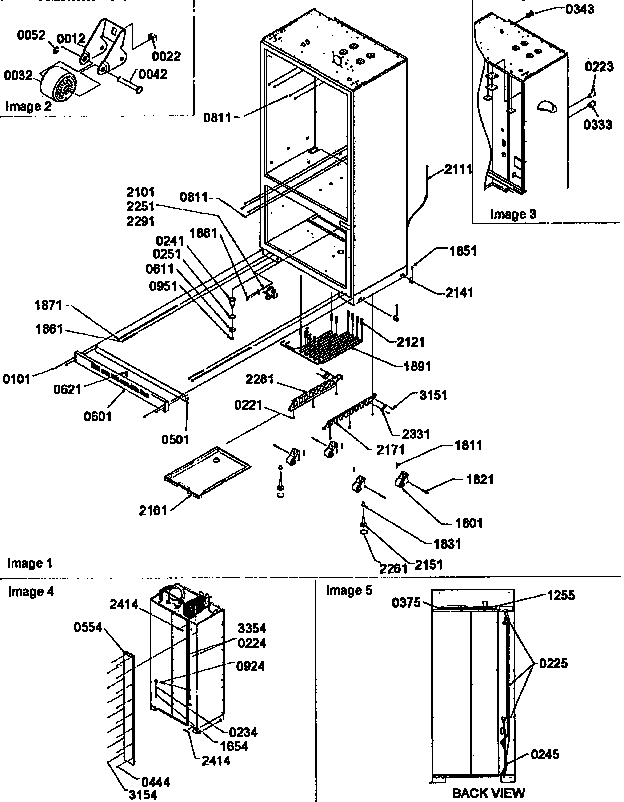 Roller assembly and back unit