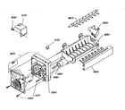Amana B136CAL3-P1197501W ice maker assembly parts diagram