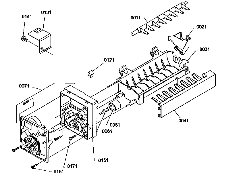 Ice maker assembly parts