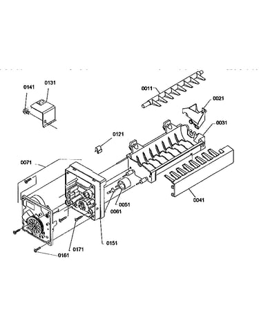 Ice maker assembly parts
