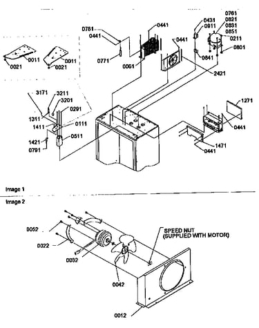 Top hinge/condenser/compressor