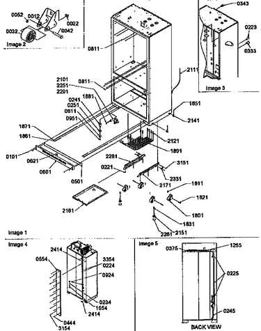 Roller assembly and back unit