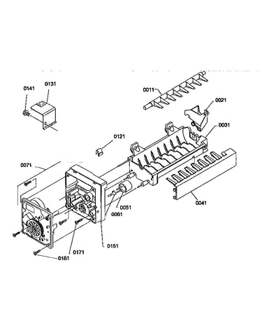 Ice maker assembly parts
