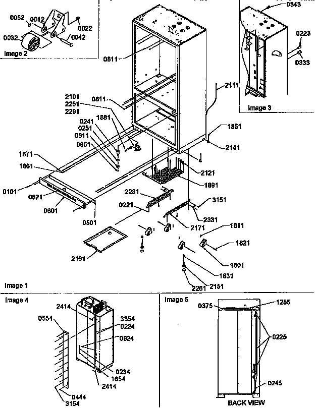 Roller assembly and back unit