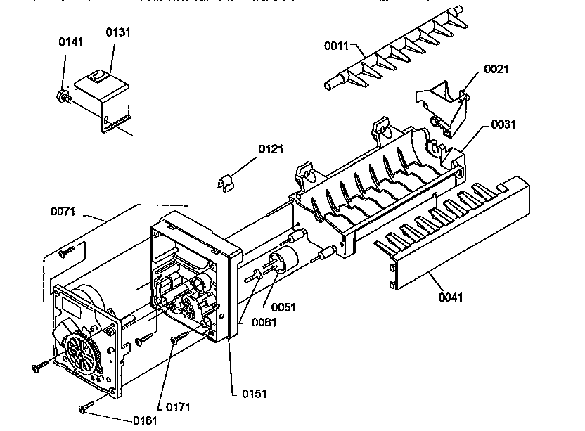 Ice maker assembly parts