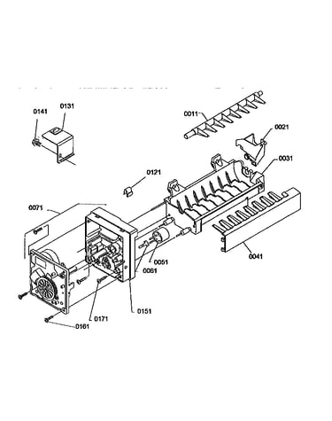 Ice maker assembly parts