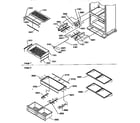 Amana B136CAR1-P1197504W shelving diagram