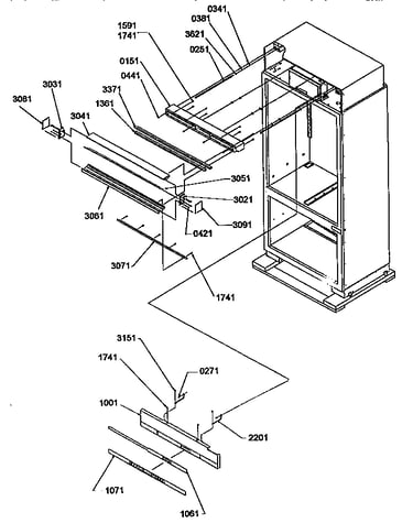 Upper grille and keyboard