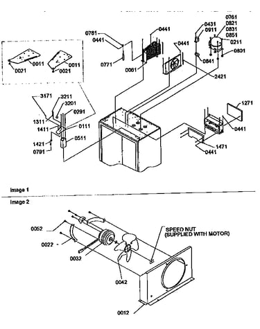 Top hinge/condenser/compressor