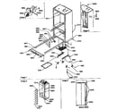 Amana B136CAR1-P1197504W roller assembly and back unit diagram