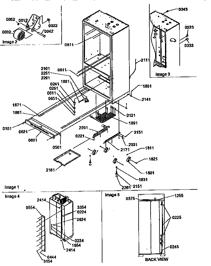 Roller assembly and back unit