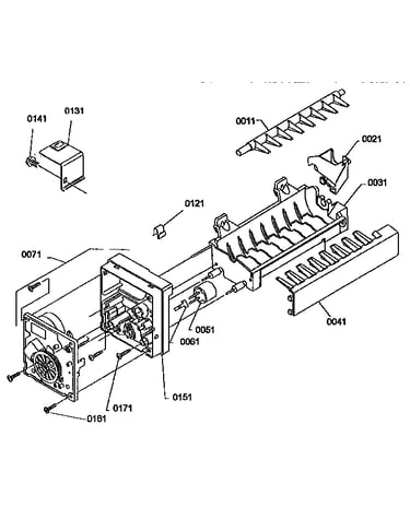 Ice maker assembly parts