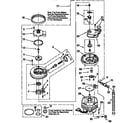 Whirlpool DU927QWDZ1 pump and motor diagram