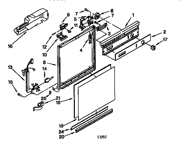 Frame and console