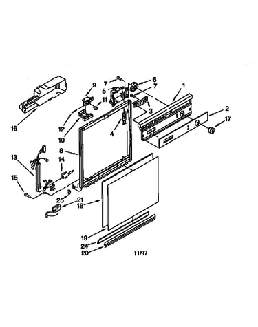 Frame and console