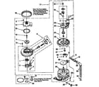 Whirlpool DU900PCDQ6 pump and motor diagram