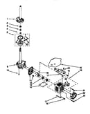 Brake, clutch, gearcase, motor and pump