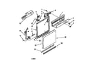 Whirlpool DU800CWDQ5 frame and console diagram