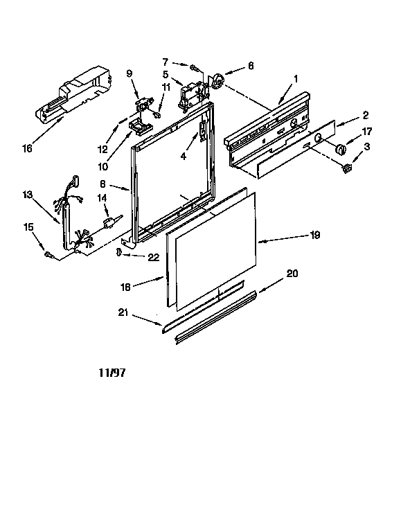 Frame and console
