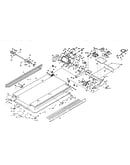 Motor and walking belt assembly