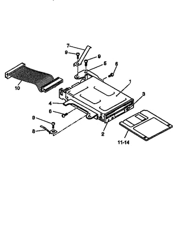 Floppy disk drive (functional code 53t-401-302)