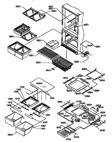 Shelving assemblies