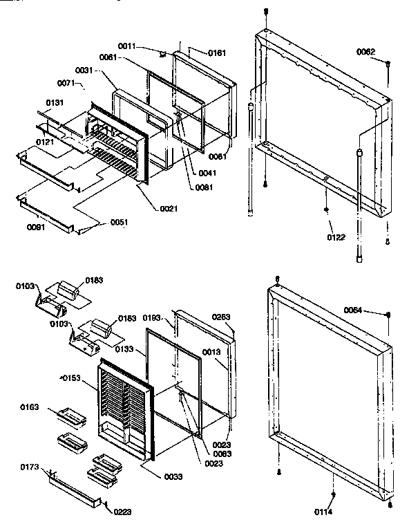 Door assemblies