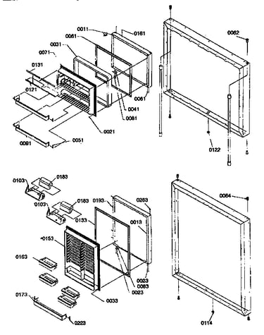 Door assemblies