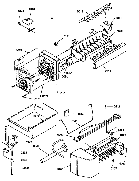Ice maker assembly and part