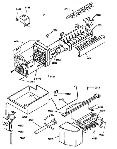 Ice maker assembly and part
