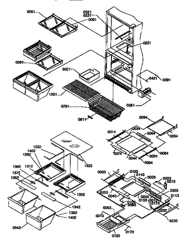 Shelving assemblies
