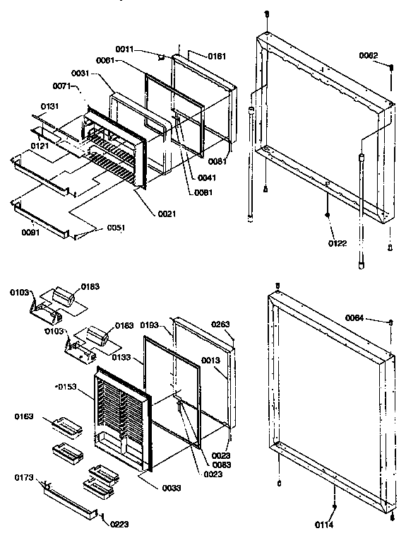 Door assemblies
