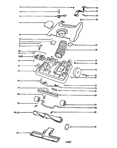 Nozzle and motor assembly
